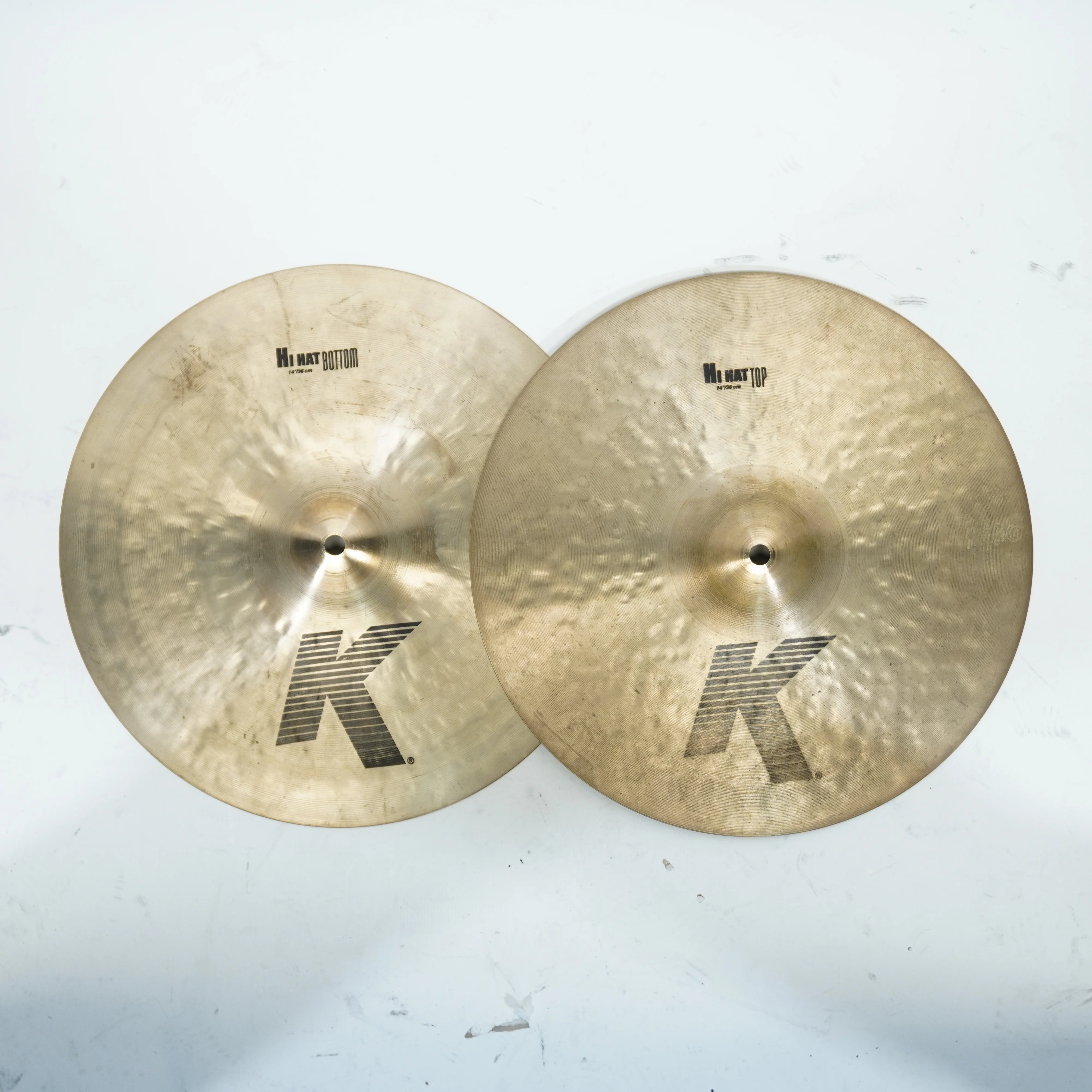 ZILDJIAN K 14" HIHAT CYMBALS (Pre Owned) - Image 14